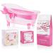 BRUBAKER Cherry Blossom Bath and Shower Set - 8-Piece Gift Set in Decorative Tub | International Shipping Available - Buy Online on GoSupps.com