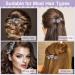 Shop Vintage Hair Clips for Women & Girls - 2-Piece Set with Glitter & Daisy Design | Elegant Hair Accessories in Pink & Dark Blue - Buy Online on GoSupps.com