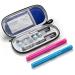 Insulin Pen Refrigerator Diabetes Drug Insulated Refrigerator Equipped with Two Pre Filled Insulin Syringe Storage Boxes and Reusable Ice Bags Used for Insulin Pen and Insulin Syringe (Blue)