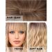 WOKESTAR Blonde Curly Wavy Bob Wig with Dark Roots for Women - Neat Fringe, Synthetic - Buy Online on GoSupps.com