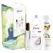 Dove Blissfully Relaxing Body Collection with home fragrance spray Gift Set perfect gifts for her 2 piece White