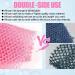 2 Pcs African Net Sponge - Exfoliating Bath Sponge & Back Scrubber for Shower - Daily Use Towels - Lake Blue Pink - Buy Online on GoSupps.com