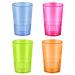 zappy 48 1.5 oz Straight Wall Shooter Hard Disposable Plastic Shot Glasses Party Bar Glasses Wedding Cups Wine Glass Cocktail Champagne Martini Neon Party Cups Colored Drinking Glasses Shooter Glass 48 Count (Pack of 1)