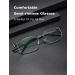 Superlight Titanium Blue Light Blocking Glasses | Stylish Semi-Rimless Rectangle Eyeglasses for Gaming & Computer Use (Gunmetal) - International Shipping Available - Buy Online on GoSupps.com