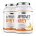 WFN APPROVED Whey - Whey protein powder - banana milk - 2x 1 kg - with whey protein isolate & lactase - very well soluble protein powder - 66 portions - Made in Germany - External laboratory testing banana milk 1 kg (2 pack)