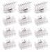 ZIBARBER 12 Pack Crystal Clear Hair Claw Clips Medium Strong Hold Jaw Clips for Women Girl Fine Thick Hair - Hair Grip Accessories - 2 Inch
