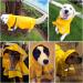 Ocsoso Waterproof Dog Raincoat - Breathable Rain Jackets for Small & Medium Dogs - Comfortable Yellow Rain Gear for Rainy Weather - Buy Online on GoSupps.com