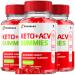 (3 Pack) Ketobeez ACV Gummies Ketobeez Keto+ ACV Gummies Apple Cider Vinegar 1000MG Vitamin Supplement Keto Beez Gummies Advanced Formula Ketosis Support Folate Vitamin B12 Beet Root (180 Gummies)