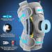 Hinged Knee Brace for Meniscus Tear - Adjustable Support Removable Metal Hinges & Stabilizers for ACL MCL Recovery - XL/2XL/3XL Grey - Buy Online on GoSupps.com