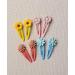 Cute 40 Pcs Hair Clips for Girls - Multi Coloured Metal Snap Hair Accessories with Different Designs - Flower Clips for Baby Girls - 2 Inches Long - Buy Online on GoSupps.com