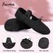 RoseMoli Canvas Ballet Slippers for Kids - Black, Split Sole Dance Shoes - Buy Online on GoSupps.com