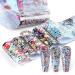 Graffiti Nail Art Foil Stickers - Holographic Transfer Decals for Women & Girls - Buy Online on GoSupps.com