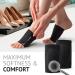 Metatarsal Compression Arch Support Sleeves for Flat Feet Pain Relief - Medium Black | Reusable Gel Pad Fabric Socks for Arthritis & Plantar Fasciitis - Men & Women - Buy Online on GoSupps.com