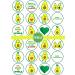 24 PRECUT Avocado Edible Cupcake Toppers - Cute Avocado Theme Premium Thickness SWEETENED VANILLA - wafer card disc cake decorations - Buy Online on GoSupps.com