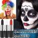 3 Colors Clown Makeup Eye Black Stick - Cream Blendable Face & Body Paint for Halloween & Sports | Red White Black - Professional Quality - Buy Online on GoSupps.com