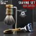 Black Roof Hair Shaving Brush for Men Wooden Handle Water-Absorbing Bristles for Perfect Foam | Best Shaving Brush - Buy Online on GoSupps.com