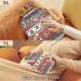 Naanle Hot Water Bottle - Ethnic Strip Skull Design | 1L Heat & Cold Therapy for Pain Relief | Transparent Bed & Palm Warmer - Buy Online on GoSupps.com