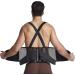 NeoTech Care Back Brace with Suspenders - Light & Breathable Lumbar Support Belt for Lower Back Pain - Size S, Black Color - Buy Online on GoSupps.com