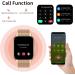 Popglory Smart Watch 1.85'' with AI Voice Control, Blood Pressure Monitor, Fitness Tracker, 2 Straps - Rose Gold+Pink - Buy Online on GoSupps.com