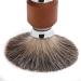 Premium Travel Shaving Brush - Stainless Steel Handle | Friendly Portable Brush for Cream Foam & Soap (Brown) - Buy Online on GoSupps.com