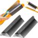 Barber Straightening Comb Attachmentm for Flat Iron Hair Straightener Comb Accessories Attaches to Flat Iron for Low and high Temperature Professional or Home Use Styling Comb for Hair Stylist Tool (Black&Black)