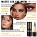 2PCS Black Gel Eyeliner Set Waterproof Eyeliner Pencils Pen Long Lasting Smudge Proof Gel Eyeliner Pen Cream Eye Liner Pen Gothic Halloween Daily Eyeshadow Stick Makeup for Women - Buy Online on GoSupps.com