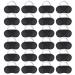 24 Pack sleep mask for side sleepers ultra -like eye mask sleep masks light -blocking blindfold for sleeping with adjustable straps for men women children 24 pieces black