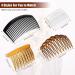 32-Piece French Hair Side Combs Set - Bridal Wedding Veil Comb for Girls and Women - Plastic Twist Comb with Hair Clip Accessories (9/11/17/23 Teeth) - Buy Online on GoSupps.com
