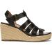 Vionic Women's Capri Jaylah Wedge Sandals - Black | Orthotic Insole Arch Support | Sizes 5-11 - Buy Online on GoSupps.com