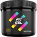Fit Gel Workout Enhancer Sweat Gel Thermogenic Sweat Cream for Increased Circulation & Intense Perspiration | Pre-Workout Booster for Gym Running & Cardio Black New Formula 8.8 Ounce (Pack of 1)
