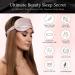 SILKSLEEK 22 Momme Pure Mulberry Silk Sleeping Eye Mask - 100% Silk Filled Travel Essentials for Super Soft Comfort - Blush Pink - Buy Online on GoSupps.com