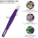 ZAMAHA UK Lash Extension Tweezers | Japanese Stainless Steel | Boot Shape Curved | 3D 4D 6D Angled Tip | Purple Precision Tools | Pack of 2 - Buy Online on GoSupps.com