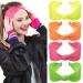 XunYee 4 Pcs 80s Neon Headbands 80s Knotted Hairband Theme Party Neon Hair Accessories for Women Retro Fluorescent Cross Wide Headbands for Women for Girls  Orange  Green  Yellow  Pink