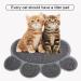 ExeQianming Pet Mat - Claw Shape Feeding Mat for Dogs | 30x37 cm Gray | Ideal for Drinking & Eating - International Shipping Available - Buy Online on GoSupps.com