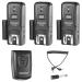 Neewer 16 Channels Wireless Radio Flash Speedlite Studio Trigger Set, Including (1) Transmitter and (3) Receivers, Fit for Canon Nikon Pentax Olympus Panasonic DSLR Cameras (CT-16)