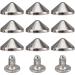 YORANYO 100 Sets 4.7MM Cone Spikes & Studs - Silver Bullet Spikes for Clothing, Shoes & Leather Craft - With Installation Tools - Buy Online on GoSupps.com