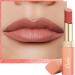Oulac Nude Peach Creamy Matte Lipstick  Soft Satin Finish Lipsticks for Women with Moisturising Formula  Rich Color  Highly Pigmented Enriched with Rose Oil  Vegan & Cruelty-Free| 3.6g (Y12) Joyful (Y12)