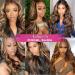 Beaudiva Ombre Highlight Body Wave Lace Front Wig 22 4/30 Honey Blonde HD Human Hair for Black Women - Buy Online on GoSupps.com