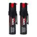 SABRE RED Compact Pepper Spray with Clip  Maximum Police Strength OC Spray with UV Dye, 10-Foot (3 m) Range, 35 Bursts, Quick Access Belt Clip  Small and Easy to Carry On-The-Go Black, 2-Pack