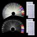 Nail Art Tips Ring stick nail polish display ring sticks 100 pieces with 2 number stickers for display and practice DIY nail art nail studios