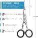 WILKIE Professional Beard Scissors for Men | Moustache & Beard Trimming Scissors with PU Leather Case | Sharp Scissor for Precise Shaping | Cutting Facial Hair Nose Hair & Eyebrow - Buy Online on GoSupps.com