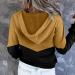 Women's Oversized Print Hoodie with V-Neck and Pockets - E6 Yellow, XL - Buy Online on GoSupps.com