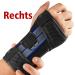 Freeetoo Wristwear - Comfortable Carpal Tunnel & Tendinitis Support for Women & Men | Soft Upholstery 3 Metal Rails L/XL (19-26 cm) - Right-Wing Black - Buy Online on GoSupps.com