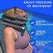 Cervical Neck Traction Device by EverRelief - Inflatable Collar for Instant Neck & Shoulder Decompression - FDA Registered Support Brace for Neck Pain Relief - Buy Online on GoSupps.com