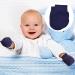 Yolev 6 Pairs Newborn Baby Mittens - Soft Cotton Infant Gloves for 0-6 Months - Navy Blue/Dark Gray/Black - Buy Online on GoSupps.com