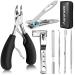 Toenail Clippers for Seniors Thick Toenails, Aucurwen Heavy Duty Toenail Clippers for Thick Toenails, Toe Nail Clippers Adult Thick Nails Long Handle, Large Toenail Clippers for Thick Nails 7Pcs