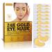 Under Eye Patches Collagen 24K Gold Eye Masks for Puffy Eyes Dark Circles Bags Gold Eye Pads Anti-Aging Hyaluronic Acid Moisturiser for Under Eye Wrinkles Remove Eye Bags Hydrating (10Pairs)