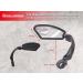 Pedal Heroes Foldable Bike Mirror with Cleaning Cloth & Bag | Stable Handlebar Rear Mirror for E-Bikes - Buy Online on GoSupps.com