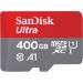 SanDisk 400GB Ultra microSDXC UHS-I Memory Card with Adapter - 120MB/s, C10, U1, Full HD, A1, Micro SD Card - SDSQUA4-400G-GN6MA