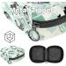 Multicolored Portable Storage Bags for Women's Bandages & Menstrual Products | Zebra Leaves & Green-White Waves | Perfect for School & Office - Buy Online on GoSupps.com